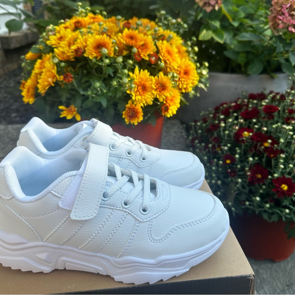 White Kids Sneakers
